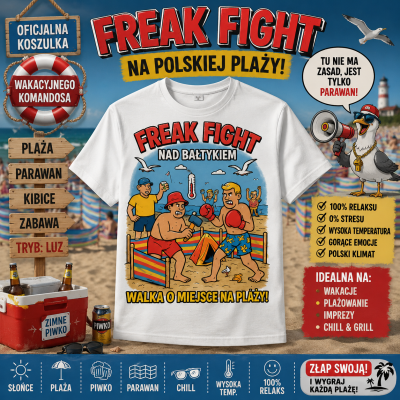 KOSZULKA  WAKACYJNA Freak Fight Nad Bałtykiem